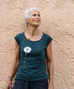 Frauenshirt Pusteblume dunkelgrün