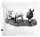 Bio-Kissenbezug Eselcombo weiß 40x40 cm