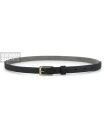 Veganer Gürtel Skinny Belt schwarz 38 inch/96,50 cm