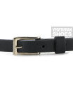 Veganer Gürtel Skinny Belt schwarz 38 inch/96,50 cm