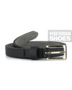 Veganer Gürtel Skinny Belt schwarz 42 inch/107 cm