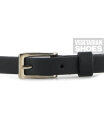 Veganer Gürtel Skinny Belt schwarz 42 inch/107 cm