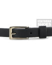 Veganer Gürtel Skinny Belt schwarz 46 inch/117 cm