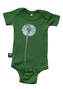 Babybody Pusteblume grün M (3-6 Monate)