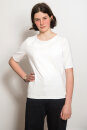 Frauen T-Shirt halblange Ärmel weiß