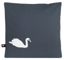 Bio-Kissenbezug Schwan anthrazit 40*40