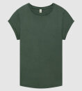 EP Women Rolled Up Sleeve stone washed green