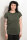 EP Women Rolled Up Sleeve stone washed green
