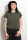 EP Women Rolled Up Sleeve stone washed green
