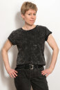 EP Women Rolled Up Sleeve acid black