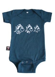 Babybody Fische petrol S