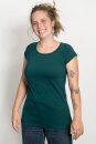 Fairtrade-Bio-Frauenshirt Cap Sleeve 2.0 Deep Teal