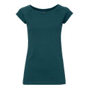 Fairtrade-Bio-Frauenshirt Cap Sleeve 2.0 Deep Teal