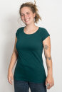 Fairtrade-Bio-Frauenshirt Cap Sleeve 2.0 Deep Teal L