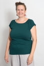 Fairtrade-Bio-Frauenshirt Cap Sleeve 2.0 Deep Teal S