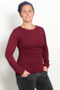 Basic-Longsleeve aus Fairtrade-Bio-Baumwolle bordeaux L