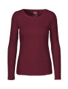 Basic-Longsleeve aus Fairtrade-Bio-Baumwolle bordeaux L