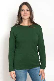 Basic-Longsleeve aus Fairtrade-Bio-Baumwolle dunkelgrün L