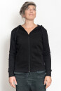 Frauen Zip-Hoodie black L
