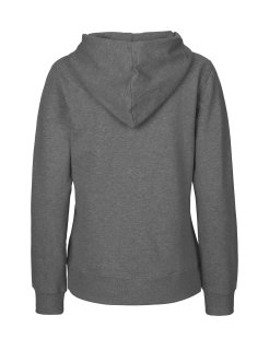 Frauen-Zip-Hoody aus fair gehandelter Biobaumwolle dark heather XL