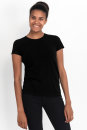 Klassisches Fairtrade-Bio-Frauenshirt schwarz XS