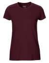 Klassisches Fairtrade-Bio-Frauenshirt in bordeaux XL