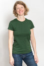 Klassisches Fairtrade-Bio-Frauenshirt in Dunkelgrün