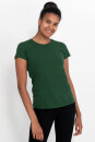 Klassisches Fairtrade-Bio-Frauenshirt in Dunkelgrün