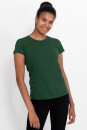 Klassisches Fairtrade-Bio-Frauenshirt in Dunkelgrün XS