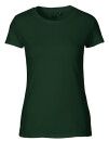 Klassisches Fairtrade-Bio-Frauenshirt in Dunkelgrün M