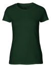 Klassisches Fairtrade-Bio-Frauenshirt in Dunkelgrün L