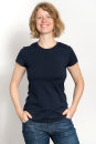 Klassisches Fairtrade-Bio-Frauenshirt in navy XL