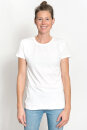 Klassisches Fairtrade-Bio-Frauenshirt weiß