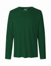 Männer Basic-Longsleeve flaschengrün