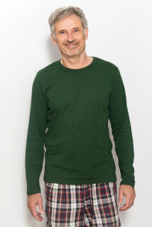 Männer Longsleeve bottle green XL