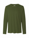 Männer Basic-Longsleeve olivgrün L