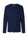 Männer Basic-Longsleeve navy M