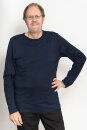 Männer Basic-Longsleeve navy XL