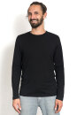 Männer Basic-Longsleeve schwarz M