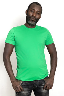 Männer Fit T-Shirt grasgrün
