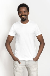 Männer Fit T-Shirt weiß XXL