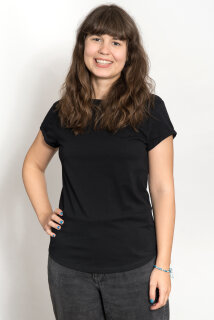EP Women Rolled Up Sleeve Black Black L