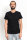 Männer-Fit-T-Shirt mit V-Ausschnitt schwarz