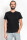 Männer-Fit-T-Shirt mit V-Ausschnitt schwarz L