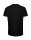 Männer-Fit-T-Shirt mit V-Ausschnitt schwarz L