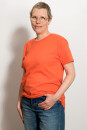 Männer Fit T-Shirt Orange