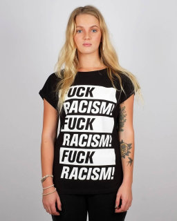 Frauenshirt Visby Fuck Racism black
