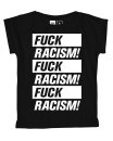 Frauenshirt Visby Fuck Racism black XS