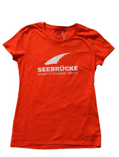 Soli-Frauenshirt Seebrücke orange