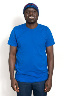Männer Fit T-Shirt royalblau XL